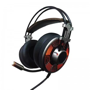 Tiománaí 50mm thar headset cearrbhachais cluaise 7.1 le fuaim máguaird do PS4, PC, XBOX AMHÁIN